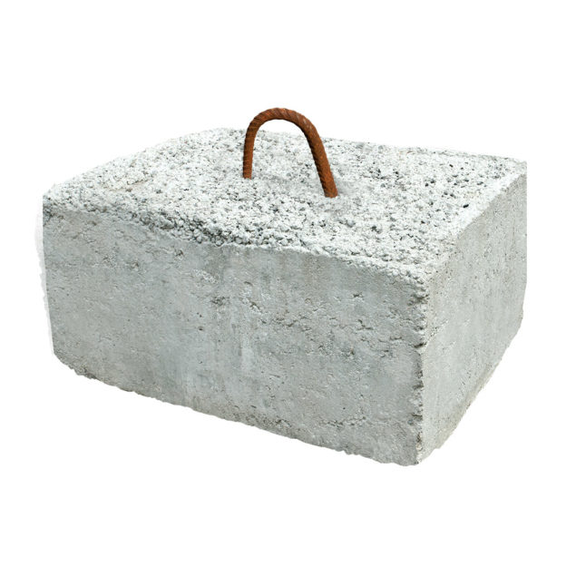Demi Bloc de béton 1800 LB