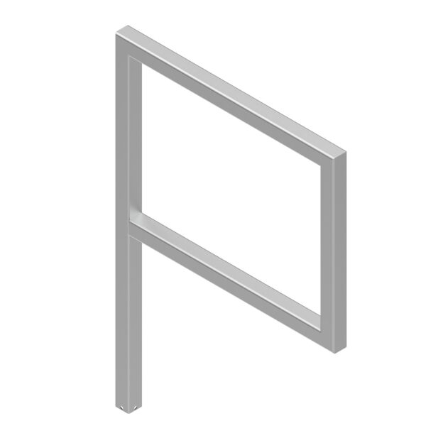 Garde-corps  en « P » palier simple